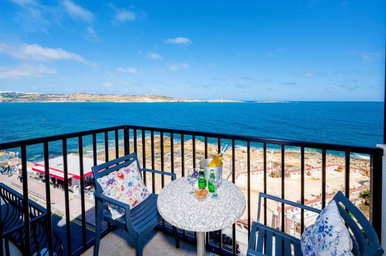 Islet Promenade Seafront Family Apartment With 2 Balconies By Getawaysmalta San Pawl il-Baħar Eksteriør bilde