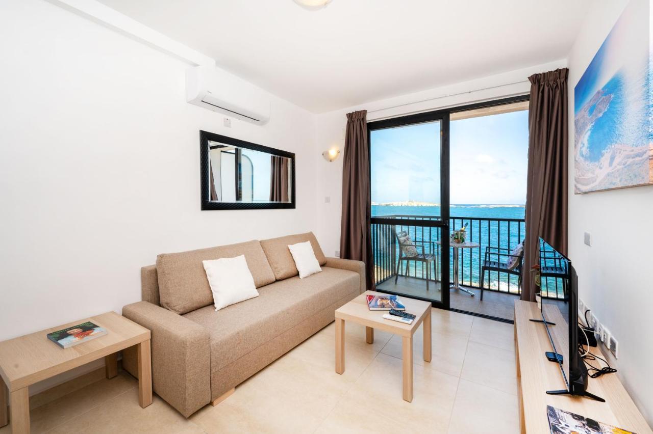 Islet Promenade Seafront Family Apartment With 2 Balconies By Getawaysmalta San Pawl il-Baħar Eksteriør bilde