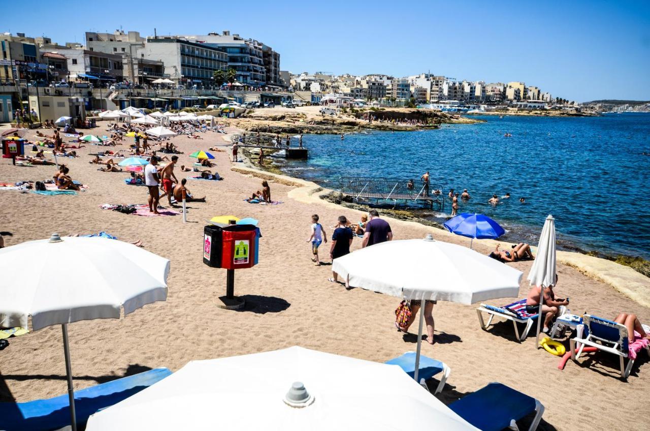 Islet Promenade Seafront Family Apartment With 2 Balconies By Getawaysmalta San Pawl il-Baħar Eksteriør bilde
